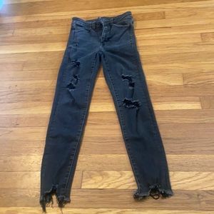 American Eagle distressed skinny jeans size 00